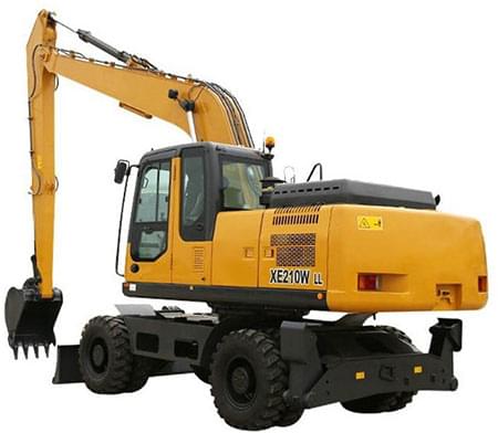 XCMG Excavator Long Reach 20 ton New Wheel Excavators Machine XE210WLL