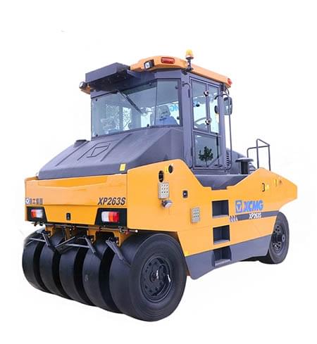 XCMG 26 ton XP263S Chinese new rubber pneumatic tire tyre road roller compactor machine.