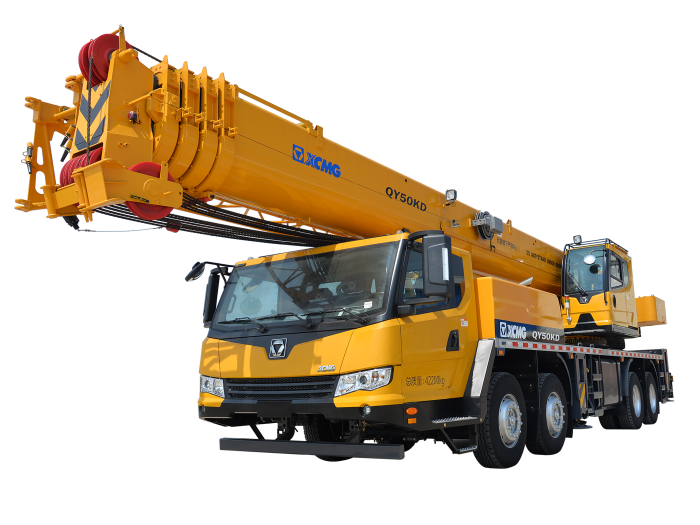 50 tons XCMG telescopic boom truck crane QY50KD